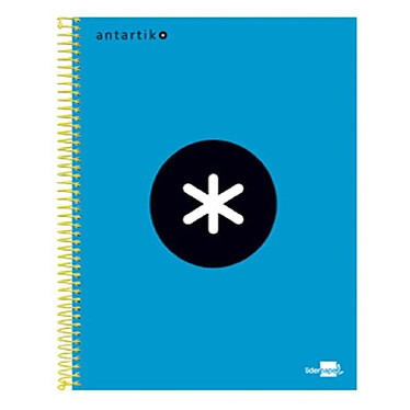 ANTARTIK Cahier Spirale A4 240p 100g Couverture Rembordée 5x5 4 Trous coil-lock Bleu