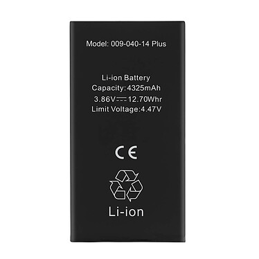 Clappio Batterie sans BMS pour iPhone 14 Plus Capacité 4325mAh Noir