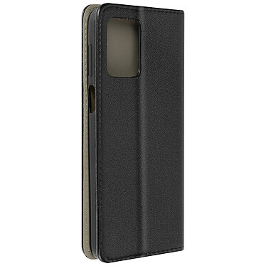 Avizar Étui pour Motorola Moto G54 Portefeueille Fonction Support Magnétique Noir