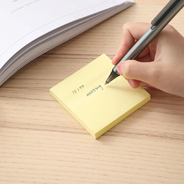 Avis DELI Stick Up Notes adhésives repositionnables 76×76mm - 100 feuilles jaunes x 12