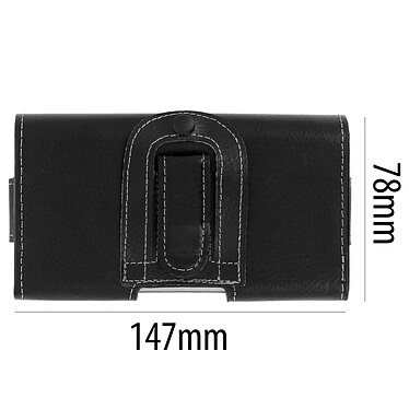 Acheter Avizar House ceinture Smartphone Universel taille Xl Passant ceinture + clip cuir noir