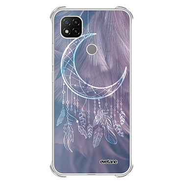 Evetane Coque Xiaomi Redmi 9C anti-choc souple angles renforcés transparente Motif Lune Attrape Rêve