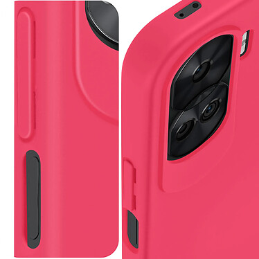 Avizar Coque pour Honor 90 Lite Silicone Semi-rigide Doux au Toucher  Fuchsia pas cher