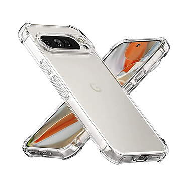 Evetane Coque Google Pixel 9 Pro Anti-Chocs avec Bords Renforces en silicone transparente Motif