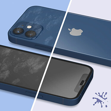 Force Glass Film Avant et Arrière pour iPhone 12 Mini Garantie à vie  Transparent pas cher