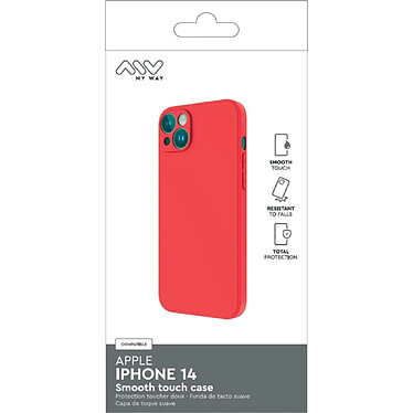 Acheter Myway Coque pour iPhone 14 Smoothie en TPU Rouge