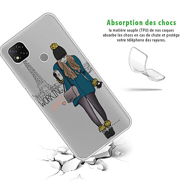 Avis LaCoqueFrançaise Coque Xiaomi Redmi 9C 360 intégrale transparente Motif Working girl Tendance