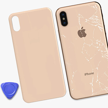 Acheter Clappio Vitre arrière de remplacement pour Apple iPhone XS Rose Poudré