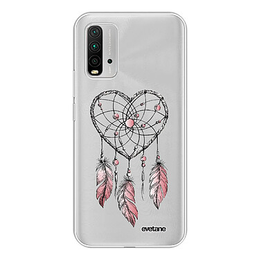 Evetane Coque Xiaomi Redmi 9T 360 intégrale transparente Motif Attrape coeur Tendance