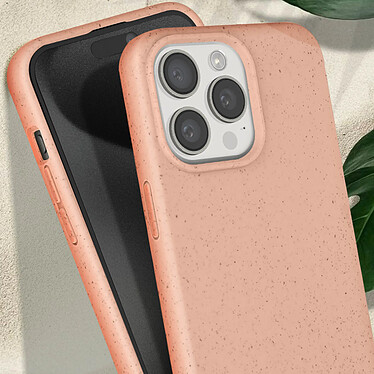 Acheter Avizar Coque cordon pour iPhone 15 Pro Max Silicone Recyclable  Rose