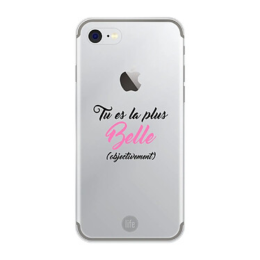 Muvit Coque pour iPhone 6 / 6S / 7 / 8 / SE Loove avec Motifs Belle Objectivement Transparent