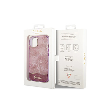 Avis Guess Coque pour Apple iPhone 14 Plus TPU Jungle Rose