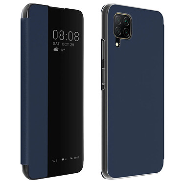 Avizar Étui Huawei P40 Lite Clapet Translucide Rigide - Bleu nuit