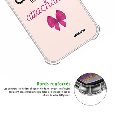 Acheter Evetane Coque iPhone 13 anti-choc souple angles renforcés transparente Motif Un peu chiante tres attachante