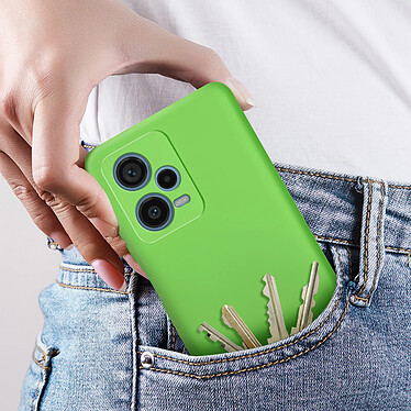 Avizar Coque pour Xiaomi Redmi Note 12 Pro Plus Silicone Semi-rigide Finition Douce au Toucher Fine  Vert pas cher