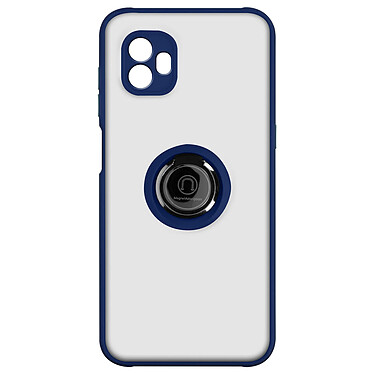 Avizar Coque pour Samsung Galaxy Xcover 6 Pro Bi-matière Bague Métallique Support Vidéo  bleu