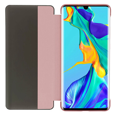 Avizar Housse Huawei P30 Pro Étui Grande Fenêtre Translucide Coque Rigide rose gold pas cher