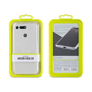 Muvit Coque Honor View 20 Protection Silicone Gel Souple Ultra-fine Transparent pas cher