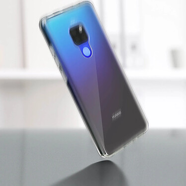 Avizar Coque Huawei Mate 20 Protection 360° Silicone + Polycarbonate transparent pas cher