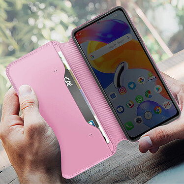 Avis Avizar Étui pour Xiaomi Redmi Note 11 Pro 5G Double Poche Intérieure Support Vidéo  Rose Clair