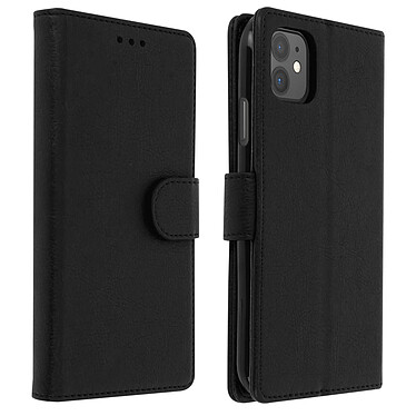 Avizar Étui Apple iPhone 11 Housse Intégrale Porte-cartes Fonction Support noir