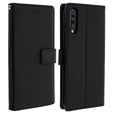 Avizar Housse Samsung Galaxy A70 Etui Protection Fonction Support Porte-carte noir