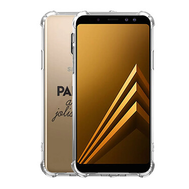 Avis Evetane Coque Samsung Galaxy A8 2018 anti-choc souple angles renforcés transparente Motif Parfaite Avec De Jolis Défauts