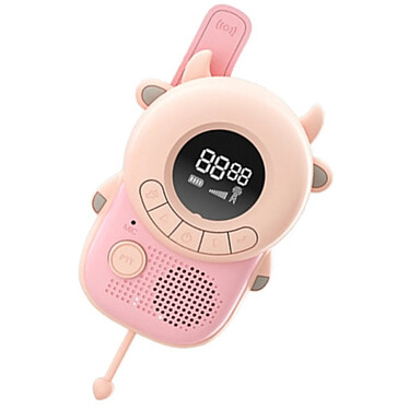 Avis TechKidz 2x Talkie-walkie Enfant avec Écran LCD Modèle Meuh-meuh Bleu / Rose