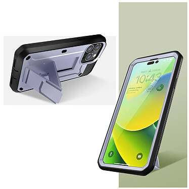 Acheter Supcase Coque pour iPhone 14 Pro Max Multicouche Clip ceinture et béquille support Unicorn Beetle Pro  Violette