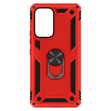 Avizar Coque pour Samsung Galaxy A53 5G Antichoc Bi-matière Bague Support Vidéo rouge