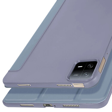 Avizar Housse pour Xiaomi Pad 6 et Pad 6 Pro Trifold Clapet Support video / clavier Mise en Veille  Bleu Gris pas cher