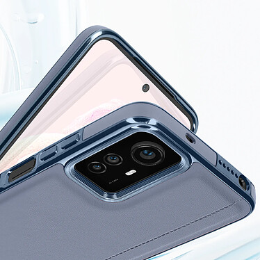 Acheter Avizar Coque pour Xiaomi Redmi Note 12S Semi-rigide Effet Cuir Contour Souple Gris Lavande