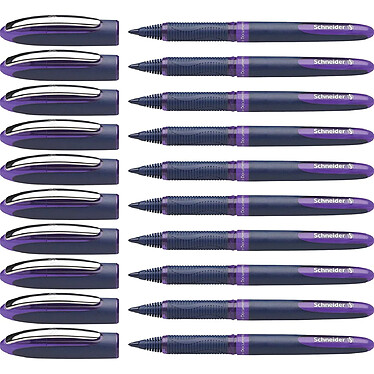 SCHNEIDER Stylo roller à encre One Business pointe moyenne 0,6mm violet x 10