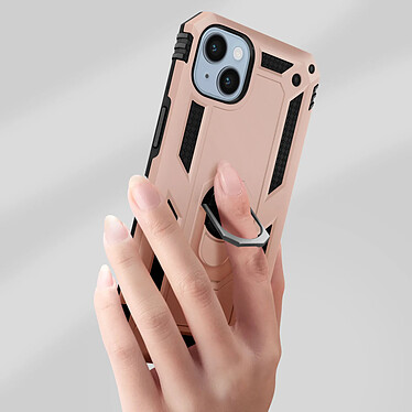 Avis Avizar Coque pour iPhone 14 Plus Antichoc Bi-matière Bague Support Vidéo  rose gold