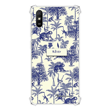 LaCoqueFrançaise Coque Xiaomi Redmi 9A Silicone antichocs Solides coins renforcés  transparente Motif Botanic Rêve