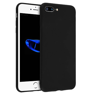 Avizar Coque Silicone TPU Gel Souple iPhone 7 Plus / iPhone 8 Plus Noir Mat