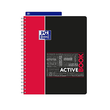 Avis OXFORD Cahier Polypro ACTIVEBOOK + Intercalaire 160 P 90G 240x297 mm Quadrillé 5x5