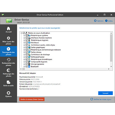 Acheter Driver Genius 22 Professional - Licence 1 an - 1 poste - A télécharger