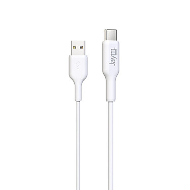 Jaym Câble de Charge et Synchronisation de donnée USB vers Type-C 2,4A 2M Blanc