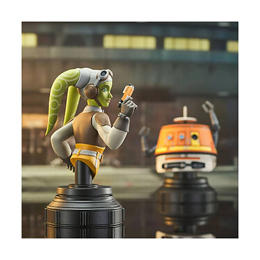 Star Wars Rebels - Pack 2 bustes Hera & Chopper 15 cm pas cher