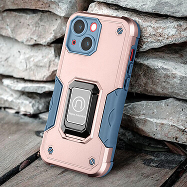 Avizar Coque iPhone 14 Plus Antichoc Hybride avec Anneau Support Magnétique  Rose Gold pas cher