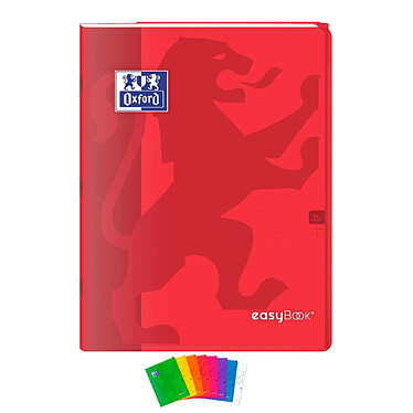 OXFORD Cahier easybook 24x32cm 96 pages petits carreaux 90g coloris aléatoires