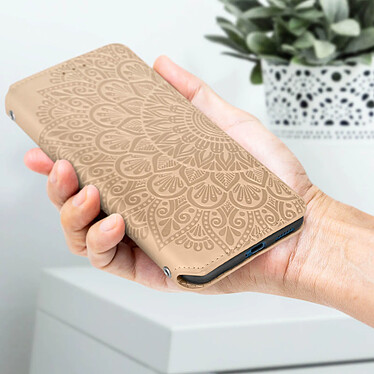 Avis Avizar Étui pour Xiaomi 13 Lite Portefeuille et Support Mandala fleur  rose gold