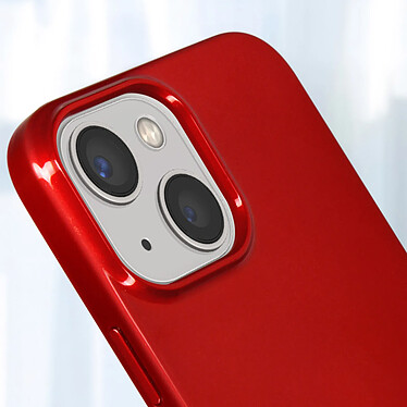 Mercury Coque pour iPhone 13 Mini Silicone Gel Flexible Effet Brillant  Rouge métallisé pas cher