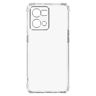 Avizar Coque pour Oppo Reno 7 Silicone Gel Coins Renforcés  Transparent