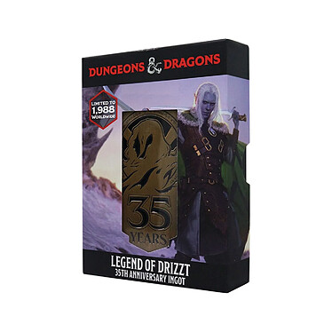 Dungeons & Dragons - Lingot 35th Anniversary Legend of Drizzt Limited Edition pas cher