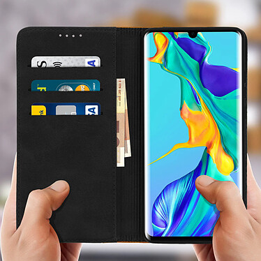 Acheter Avizar Housse Huawei P30 Pro Etui Portefeuille Rangement carte support vidéo Noir