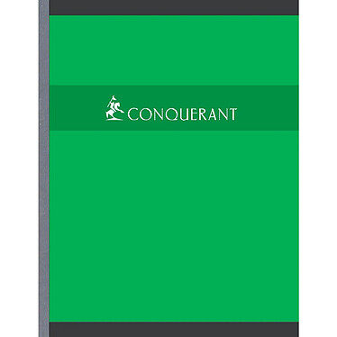 CONQUÉRANT Cahier reliure brochure 17x22 cm 192 p 70g petits carreaux coloris aléatoires pas cher