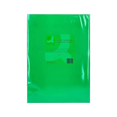 Q-CONNECT Papier couleur multifonction A3 80g/m2 unicolore ramette 500 feuilles - Vert intense x 5