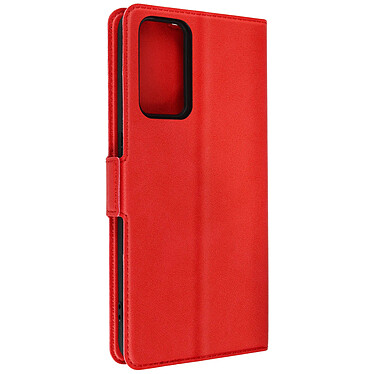 Avizar Étui pour TCL 406 et 408 Porte-carte Support Vidéo Design Fin Wallet Slim rouge